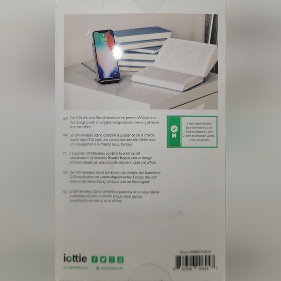 iOttie iON Wireless Fast Charging Stand || Qi-Certified Charger 7.5W, NEW. - Picture 3 of 8